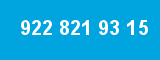 922 821 93 15